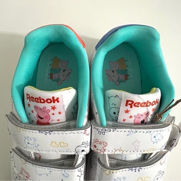 Reebok Little Girls Peppa Pig Royal Complete CLN 2 Stay-Put Casual Sneakers - Picture 8 of 10